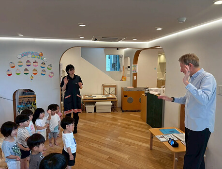 英語のレッスンの様子